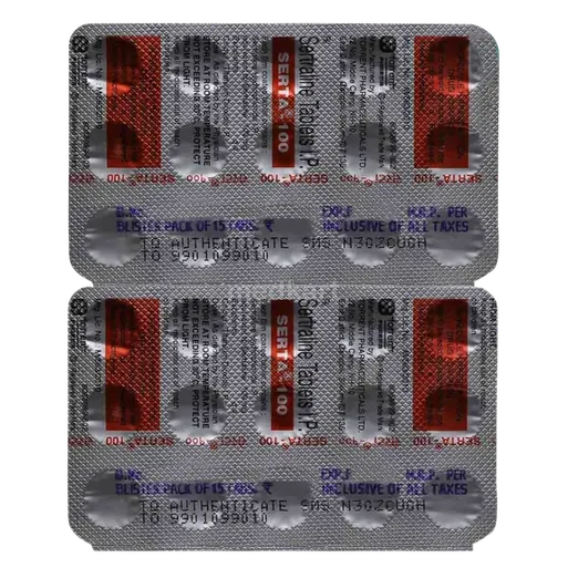 serta 100mg tablet 15's